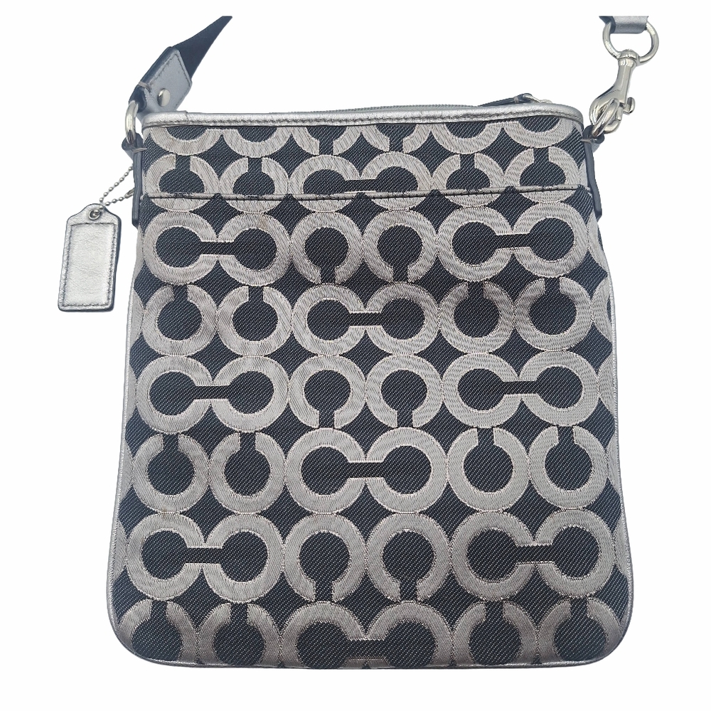 Vintage Coach Julia Signature Op Art Crossbody Bag - Picture 2 of 11